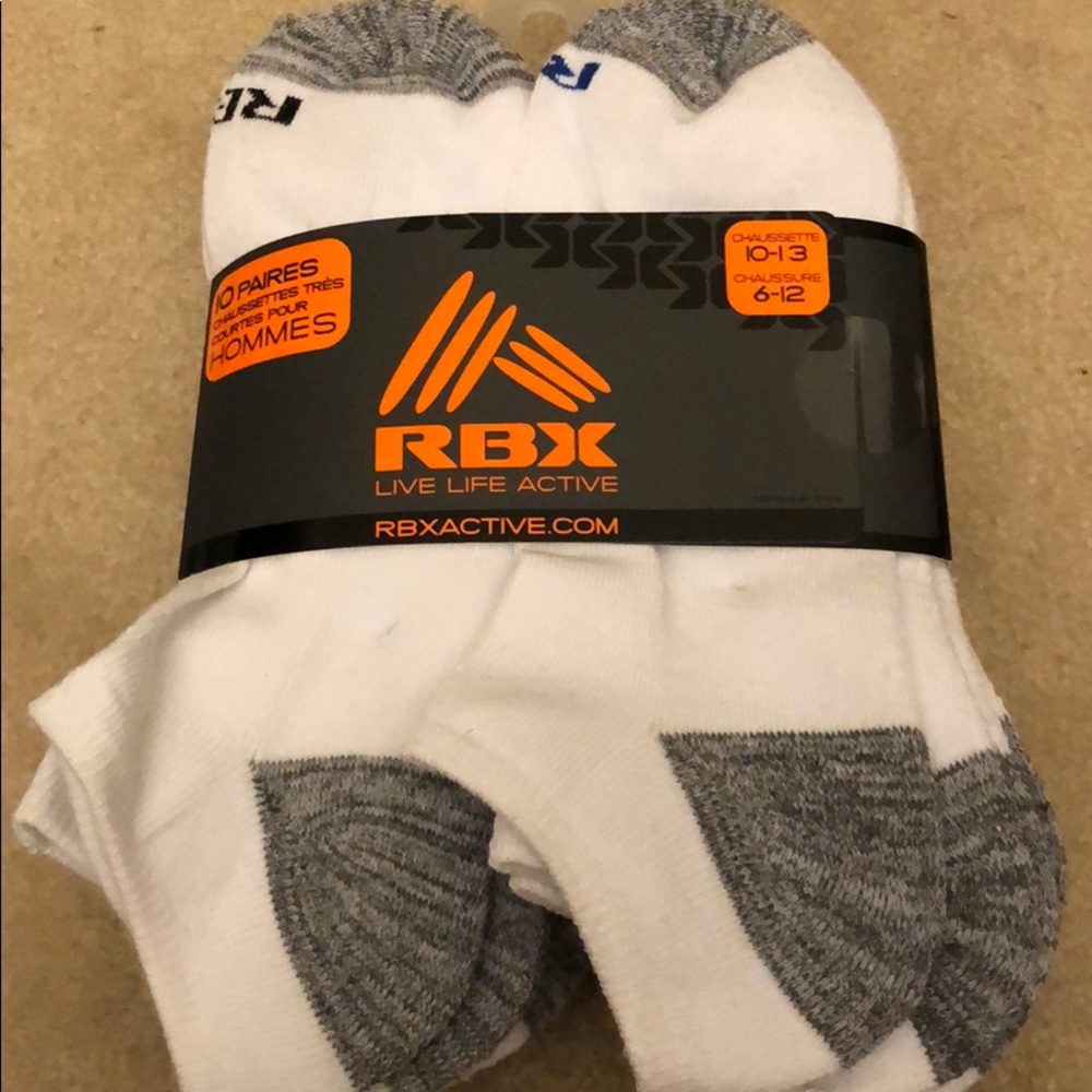 RBX 10 pairs of socks new